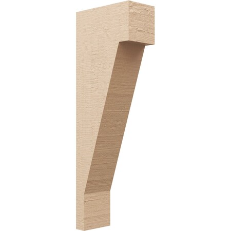Ekena Millwork 6"W x 12"D x 36"H Thin Burlington Rough Cedar Woodgrain TimberThane Corbel, Primed Tan CORUR06X12X36BURRCPR